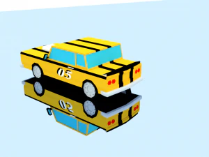 10 racing cars 3D Model