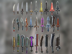 medieval fantasy sword collection vol01 3Dモデル