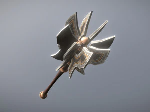 medieval fantasy two handed mace 01 3D Model