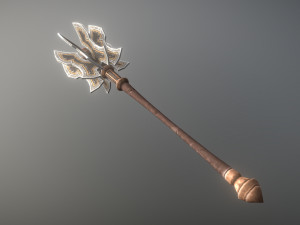 medieval fantasy two handed mace 01 3D Model