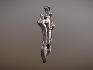 fantasy armory - templar shield 01 3D Model