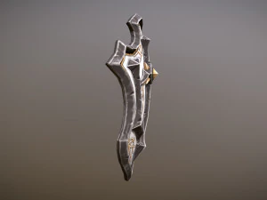 fantasy armory - templar shield 01 3D Model
