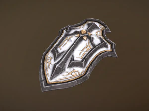 fantasy armory - templar shield 01 3D Model