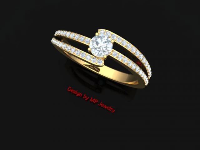 ring diamond 3D Model .c4d .max .obj .3ds .fbx .stl .blend 