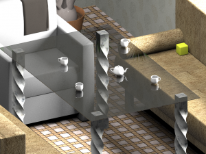 living room Model 3D