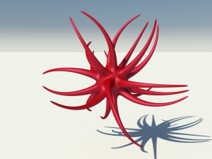 virus looking creature Model 3D