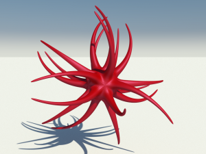 virus looking creature Model 3D