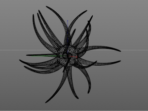 virus looking creature Model 3D