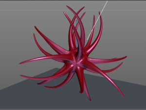 virus looking creature Model 3D