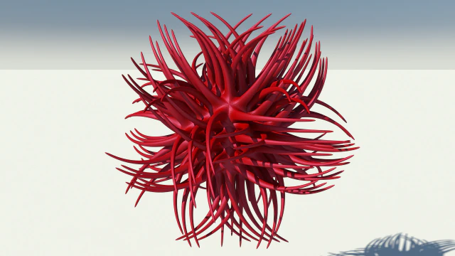 virus looking creature v4 3D Model .c4d .max .obj .3ds .fbx .stl .blend 