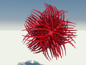 virus looking creature v4 Modelo 3D