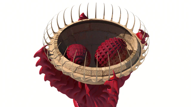 dragon egg holder v2 3D Model .c4d .max .obj .3ds .fbx .stl .blend 
