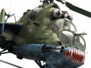 mil mi-24p hind f 3D Model