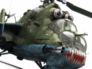mil mi-24p trasera f Modelo 3D