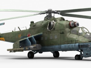 mil mi-24p hind f 3D Model