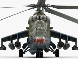 mil mi-24p hind f 3D Model