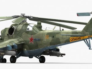 mil mi-24p hind f 3D Model