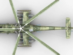 mil mi-24p hind f 3D Model