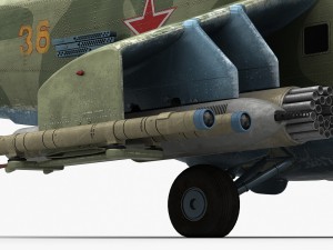 mil mi-24p hind f 3D Model