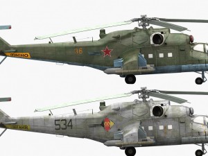 mil mi-24p hind f 3D Model