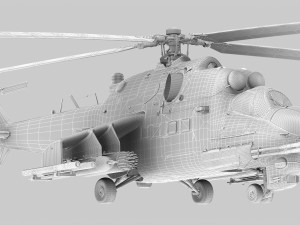 mil mi-24p hind f 3D Model