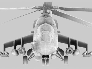 mil mi-24p hind f 3D Model