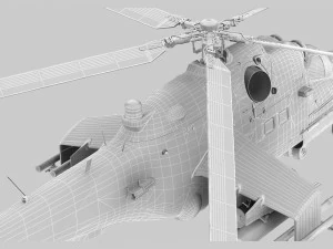 mil mi-24p hind f 3D Model
