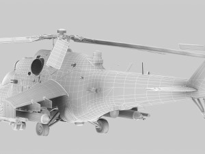 mil mi-24p hind f 3D Model