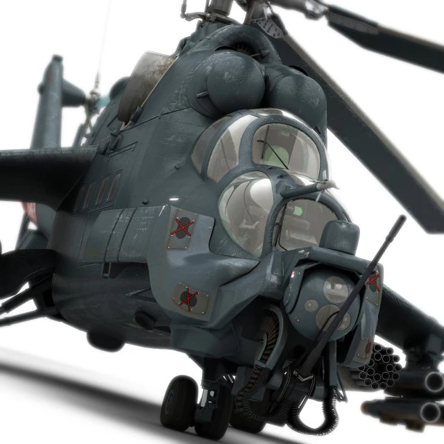mi-24 super hind 3D Model .c4d .max .obj .3ds .fbx .stl .blend 