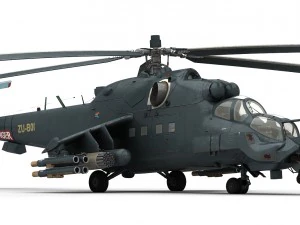 mi-24 super hind 3D Model