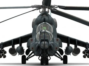 mi-24 super hind 3D Model