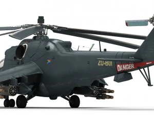 mi-24 super hind 3D Model