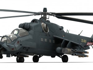 mi-24 super hind Model 3D