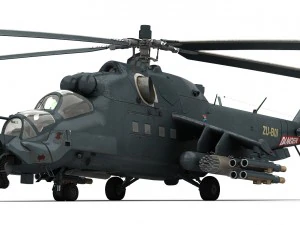 mi-24 super hind 3D Model