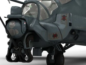 mi-24 super hind 3D Model