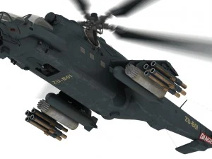 mi-24 super hind 3D Model