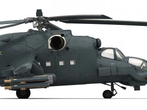 mi-24 super hind 3D Model