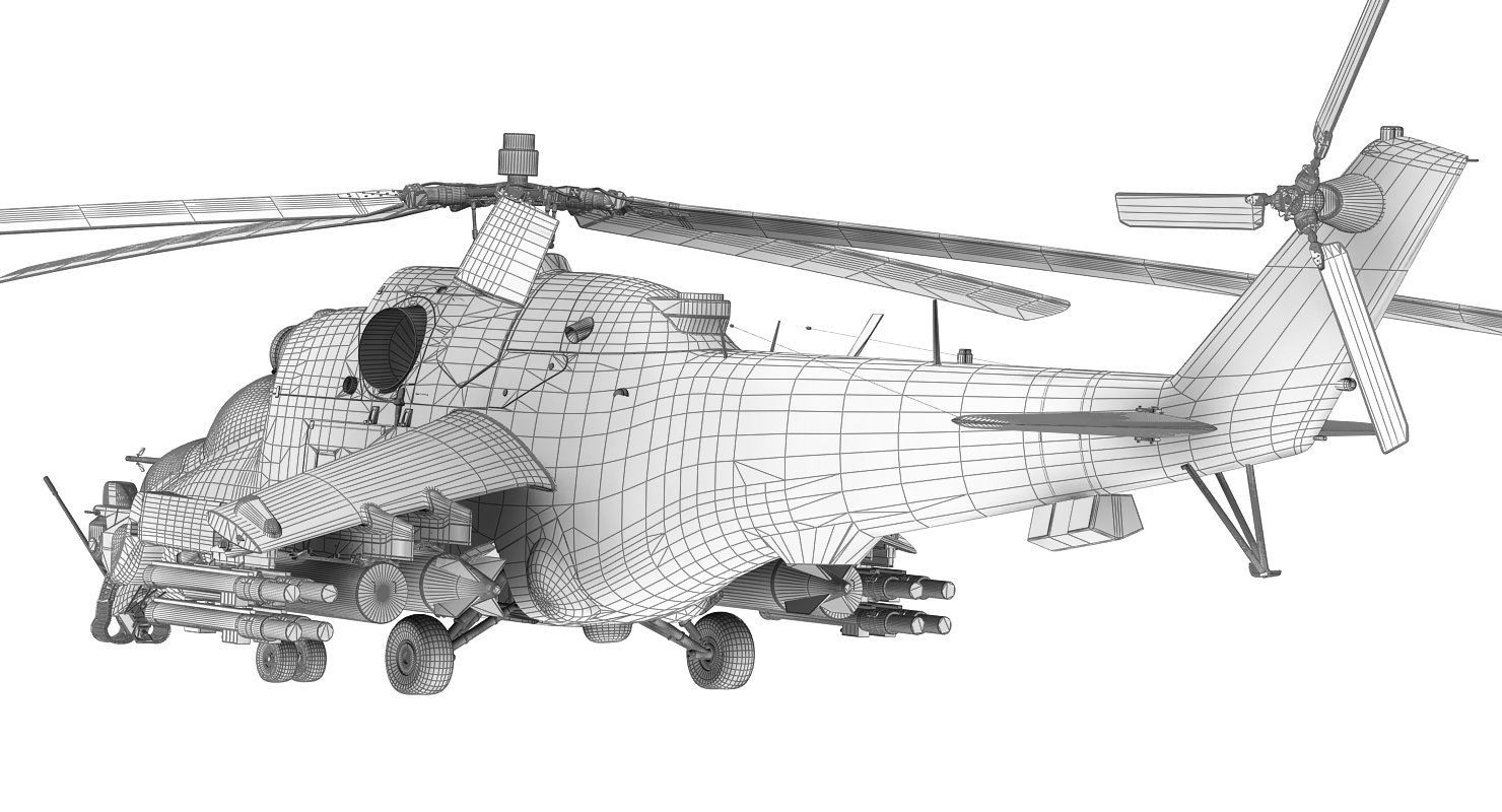 STL file Mil mi 24 HELICOPTER・3D printing model to download・Cults