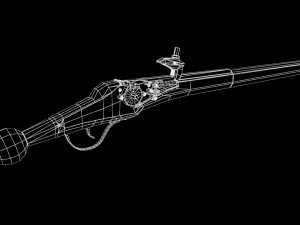 cavalry wheel lock pistol reitpistole of the 16th century 3D Model