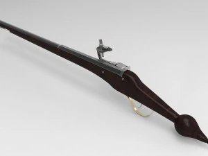 cavalry wheel lock pistol reitpistole of the 16th century 3D Model