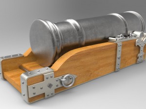 bombard - artillery-type siege of the xv-xvi centuries 3D Model