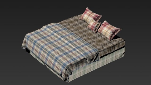 bed Model 3D .c4d .max .obj .3ds .fbx .stl .blend 
