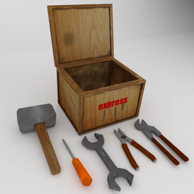 tool package 3D Model .c4d .max .obj .3ds .fbx .stl .blend