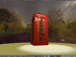 phone booth Model 3D