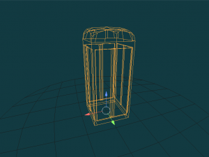 phone booth Model 3D