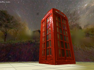 phone booth Model 3D