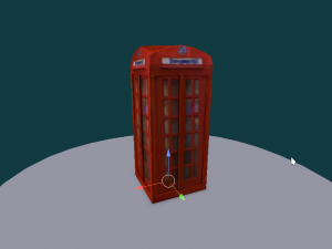 phone booth Model 3D