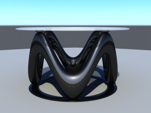 supper table 3D 模型