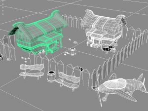 village environment Modelo 3D
