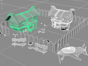 village environment 3D Model